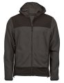 Heren Hoodie Fleece Vest Mountain Tee Jays 9124-asphalt-zwart